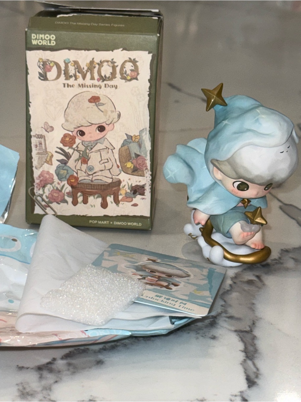 DIMOO The Missing Day Blue Star Figurine by POP MART